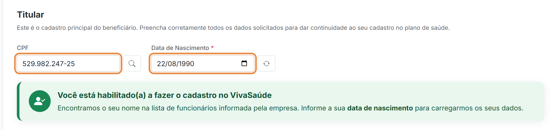 CPF habilitado